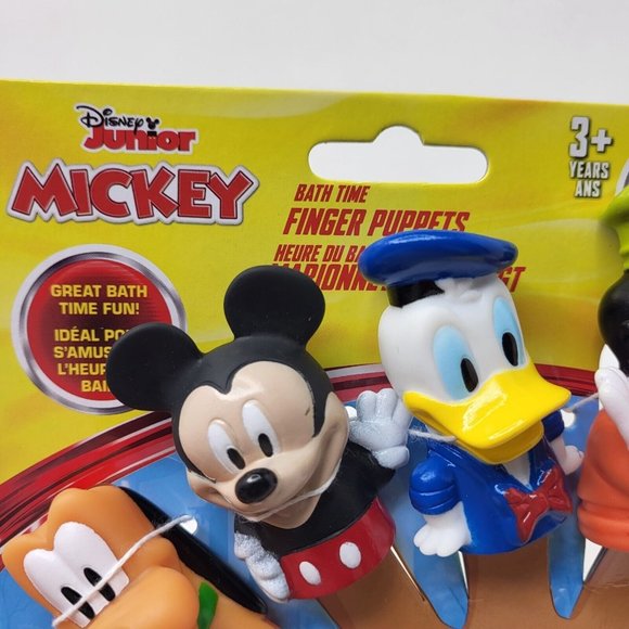 Disney Junior Mickey Bath Time Finger Puppets Educational Kid Child Toy Ages 3+ - Picture 3 of 10